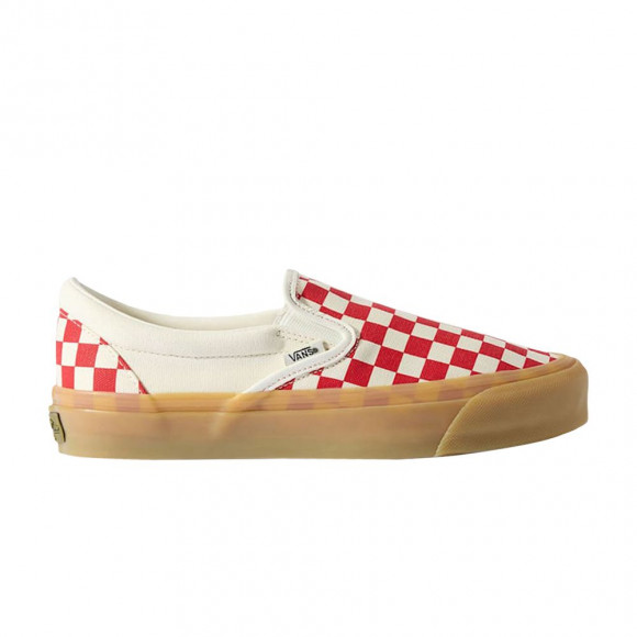 Vans Lx Classic Slip On 98 'Beige Racing Red Chekerboard' | Tan | Men's Size 10 - VN000E96BOP