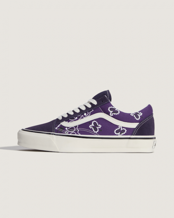 Vans - LX Old Skool BANDANA PLUM, Man, Purple - VN000E9MPLU
