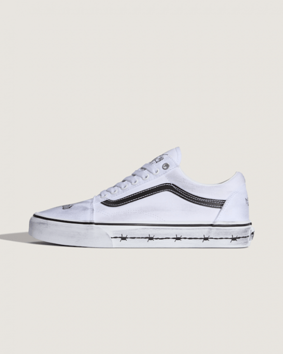 Vans - Vans X Travis Barker Old Skool Shoes, Man, White - VN000E9TCJ7