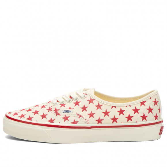 Vans Women's LX Authentic 44 Sneaker in Stars Racing Red/Marshmallow - VN000EAABOP