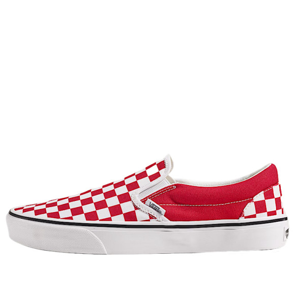 Vans Game Day Classic Slip-On Checkerboard 'Crimson Red True White' VN000EACQ9U - VN000EACQ9U