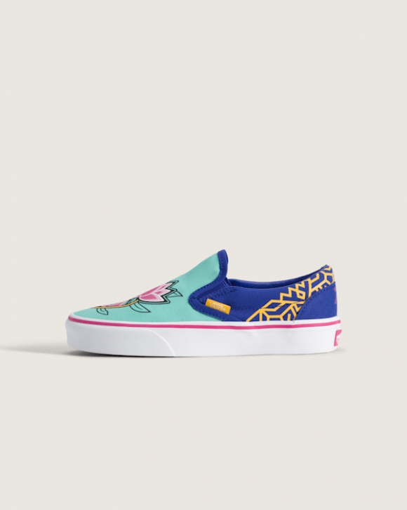KPop Demon Hunters x Vans Classic Slip-On 'Zoey' | Blue | Kid's Size 6.5 - VN000EC3CJE
