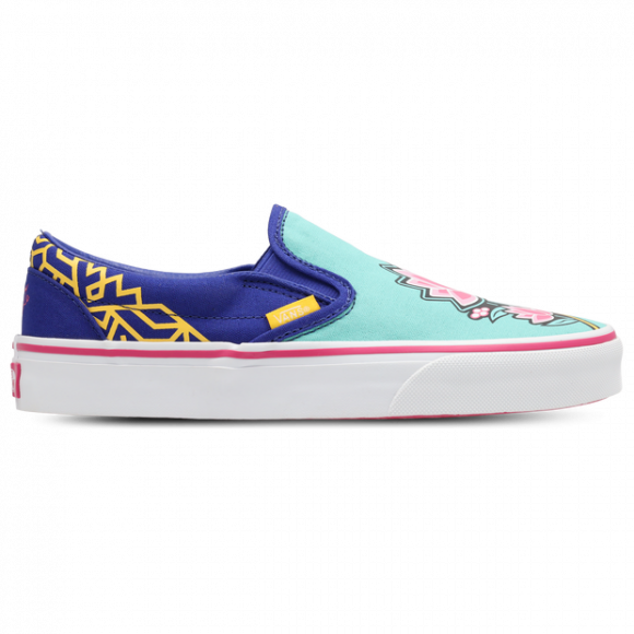Vans Slip On Kid's Sneakers - Blue - Size 3 - Canvas - VN000EC3CJE1