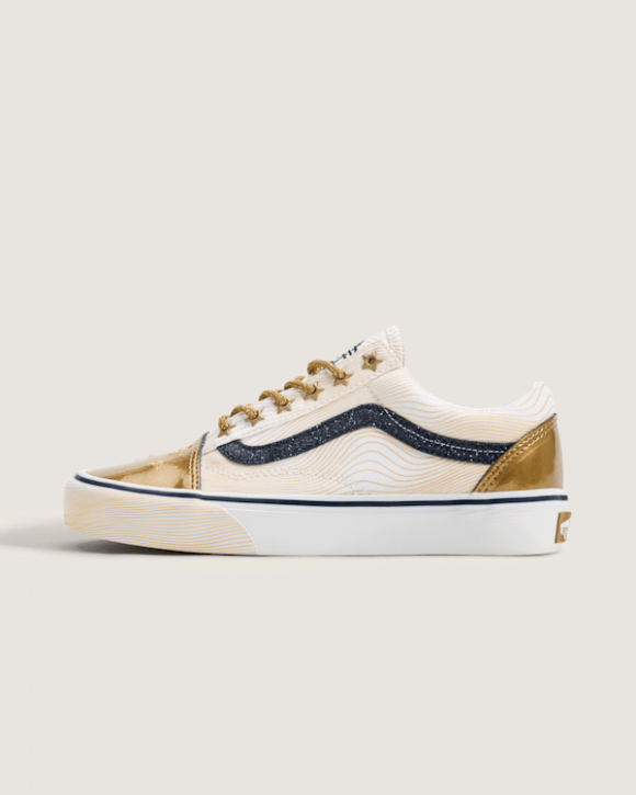 Vans - Zapatillas Old Skool de niños KPop Demon Hunters (8-14 años), Amarillo/Dorado - VN000ECUGLD