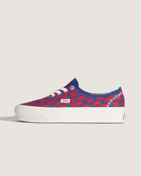 Vans - Premium Authentic Checkerboard Shoes, Man, Red - VN000EJCRDB