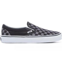 Vans Mens Vans Classic Slip On - Mens Skate Shoes Black/Gray Size 12.0 - VN000EYEBPJ