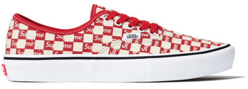 Vans Authentic Supreme Red Checker Logo - VN000Q0DJLY