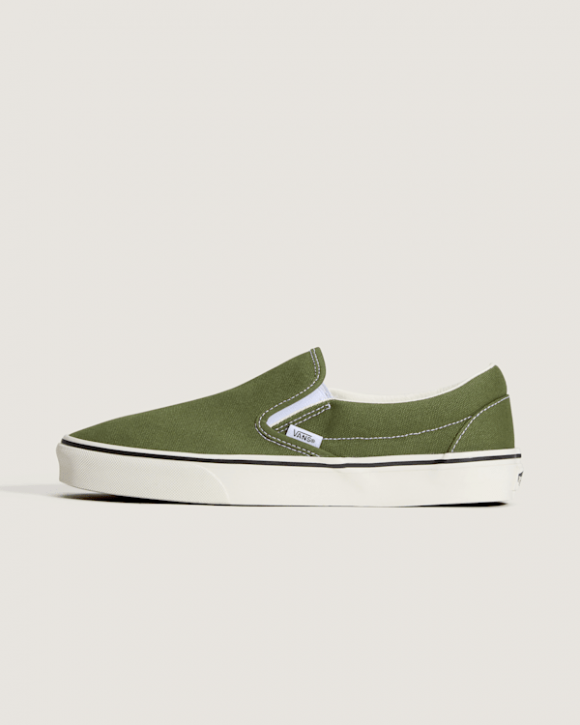 Vans - Classic Slip-On Shoes, Man, Green - VN000Z7AGRK