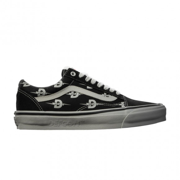 Defcon x Vans Old Skool 36 'Black White' | Men's Size 9 - VN001128BLK