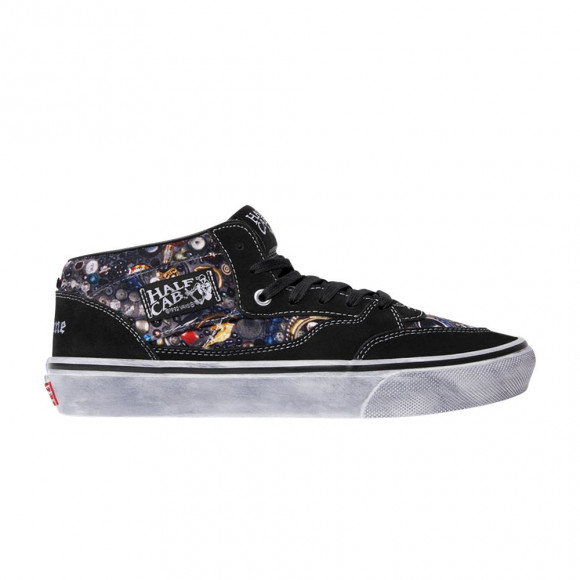 Supreme x Mike Kelley x Vans Half Cab 'Black' | Men's Size 9 - VN00112HBLU
