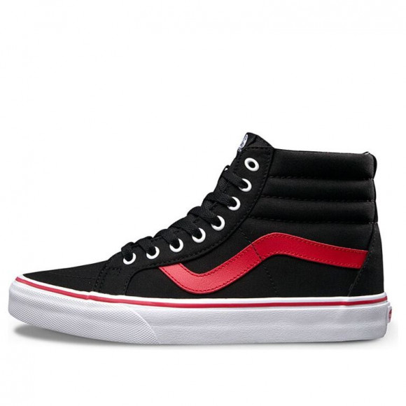 Vans Sk8-Hi Reissue 'Pop' Black/Racing Red Skate Shoes VN0A2XSBORC - VN0A2XSBORC
