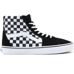 VANS Chaussures Checkerboard Sk8-hi ((checkerboard) Black/true White) Femme Noir - VN0A32QGHRK
