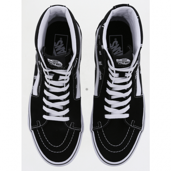 black hi top vans