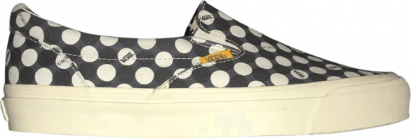 black and white polka dot vans