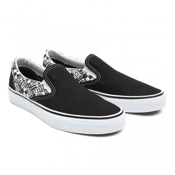 VANS Chaussures Off The Wall Classic Slip-on ((off The Wall) Black/asphalt) Femme Noir - VN0A33TB3WI