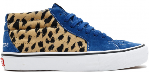 Vans Sk8-Mid Supreme Velvet Leopard Royal - VN0A347UOPK