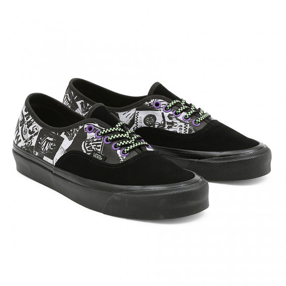 VANS Halloween Punk Authentic 44 Dx Shoes ((halloween Punk) Black/true White) Women Multicolour, Size 8 - VN0A38ENBCJ