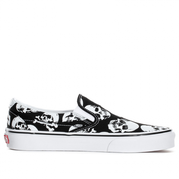Vans Slip-On 'Skulls' Black/True White Canvas Shoes/Sneakers VN0A38F7H0B