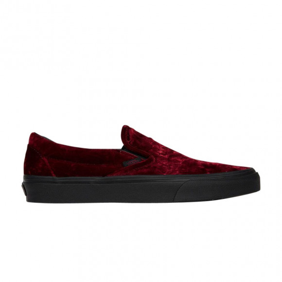 Vans Classic Slip-On 'Oxblood Velvet' | Red | Men's Size 10 - VN0A38F7NQB