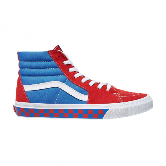 Vans Sk8-Hi 'Heritage Checkerboard - Red Blue' | Men's Size 10.5 - VN0A38GES3E