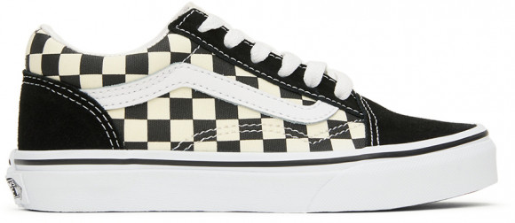 Vans Kids Black & White Checkerboard Old Skool Little Kids Sneakers - VN0A38HBP0S1