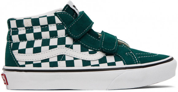 VANS Kinder Sk8-mid Reissue Velcro Schuhe (4-8 Jahre) (color Theory Checkerboard Deep Teal) Kinder Blau - VN0A38HH60Q