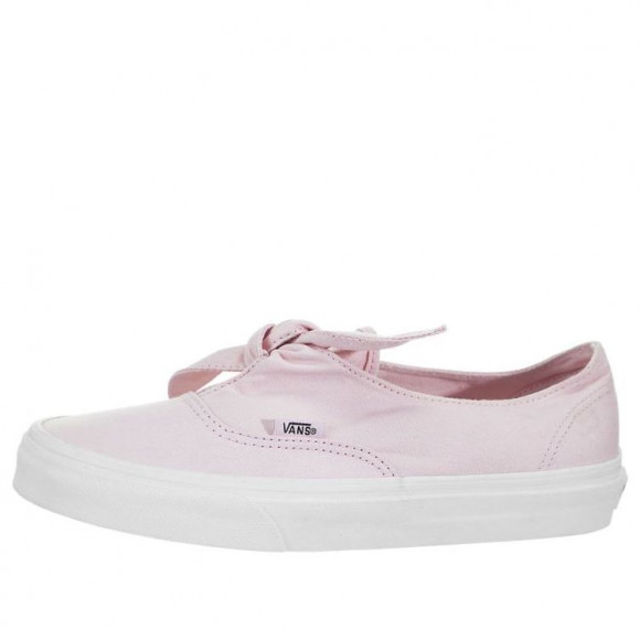 Vans Women's Authentic Knotted Casual Skateboarding Shoes Pink Skate Shoes VN0A3MU2QAI - VN0A3MU2QAI