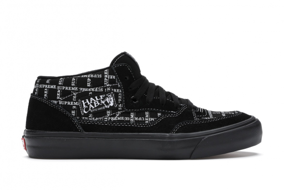 Vans Supreme x Half Cab Pro '92 'Logo Pattern - Black' - VN0A3QPH2YW