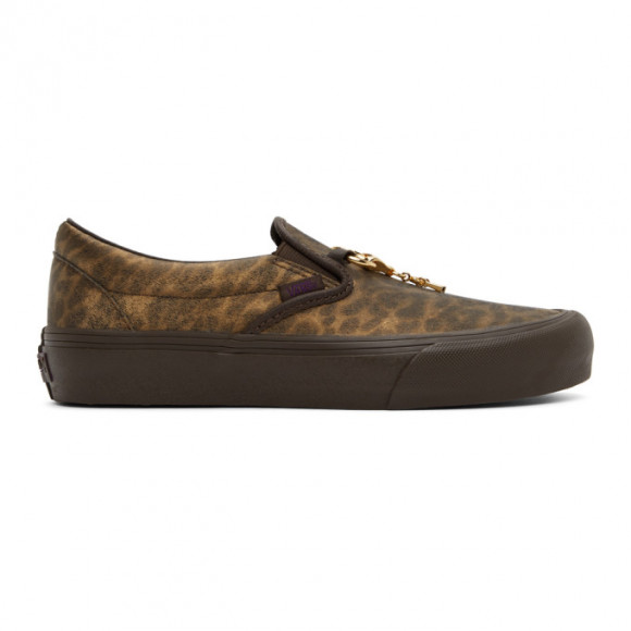 Needles Brown Needles Edition Zebra and Leopard Classic Slip-On Sneakers - VN0A3QXY2GU
