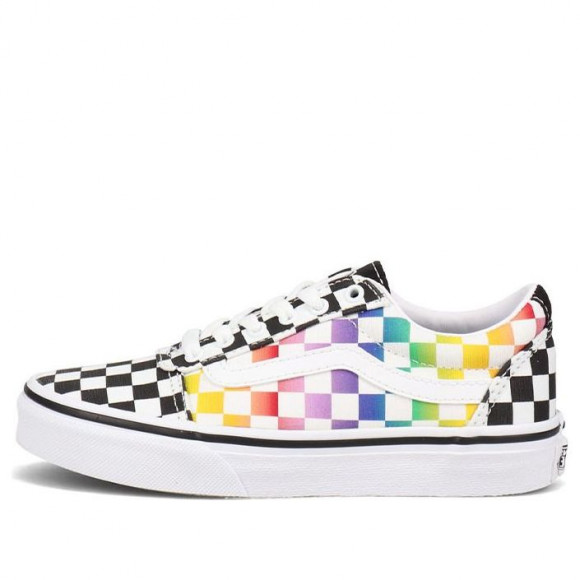 (GS) Vans Ward 'Rainbow Checkerboard' VN0A3TFW3RL - VN0A3TFW3RL