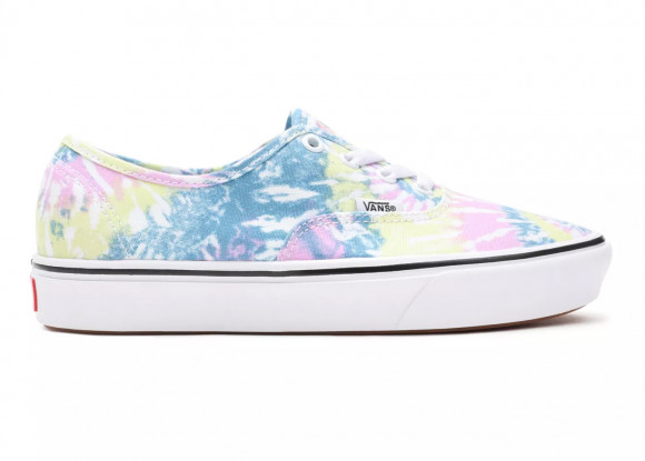pink blue and white vans