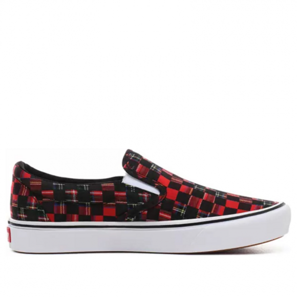 Vans Comfycush Slip-On 'Plaid Checkerboard - Red' Red/True White Sneakers/Shoes VN0A3WMDTG7 - VN0A3WMDTG7