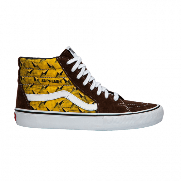 Vans Supreme x Sk8-Hi Pro 'Diamond Plate Brown' - VN0A45JDTEE