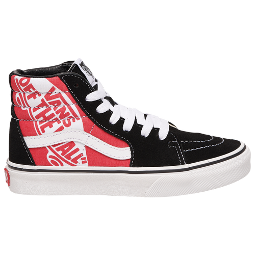 vans shoes for boys black and red