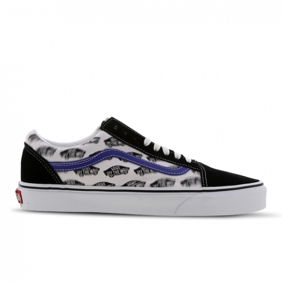 vans old skool blur board black & blue skate shoes