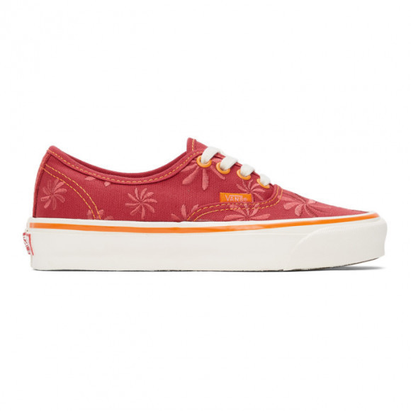 Vans Red Embroidery OG Authentic LX Sneakers - VN0A4BV94IE