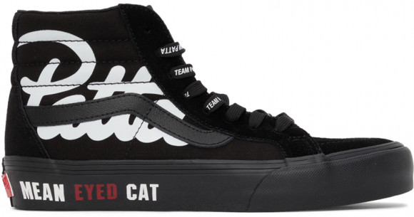 Vans Black Patta Edition Vault Mean Eyed Cat SK8-HI Sneakers - VN0A4BVH5X0