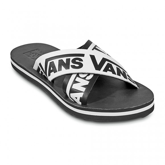 Vans Cross Strap Sandals ((vans) Black/white) Women White - VN0A4U1ZXX9