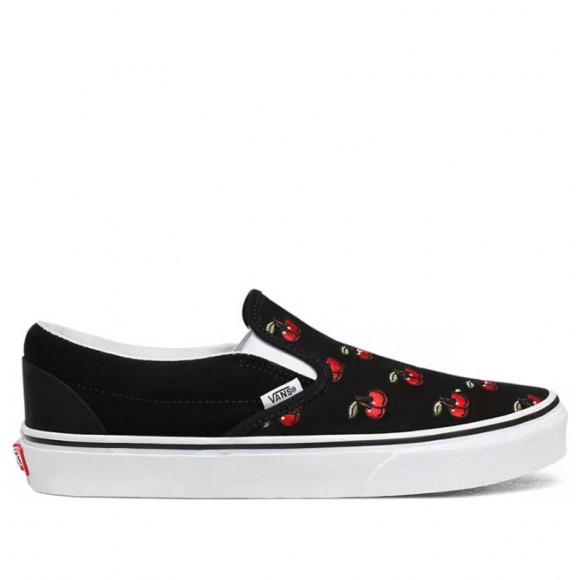 Vans Classic Slip-On 'Cherries Black' Black Sneakers/Shoes VN0A4U38L6M - VN0A4U38L6M