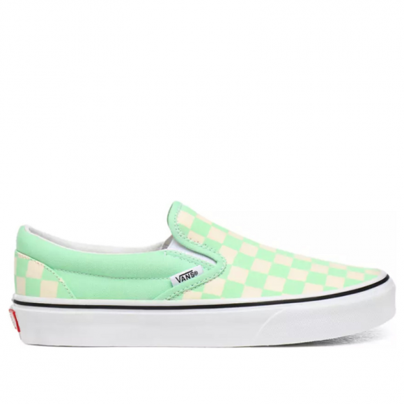 vans shoes checkerboard green