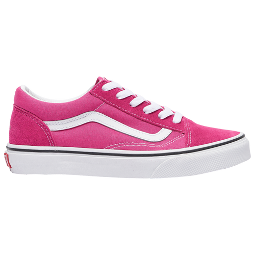 pink and white vans