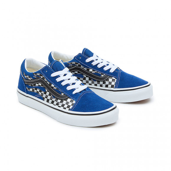 VANS Youth Reflective Old Skool Shoes (8-14 Years) (trbl) Youth Blue - VN0A4UHZ7WM