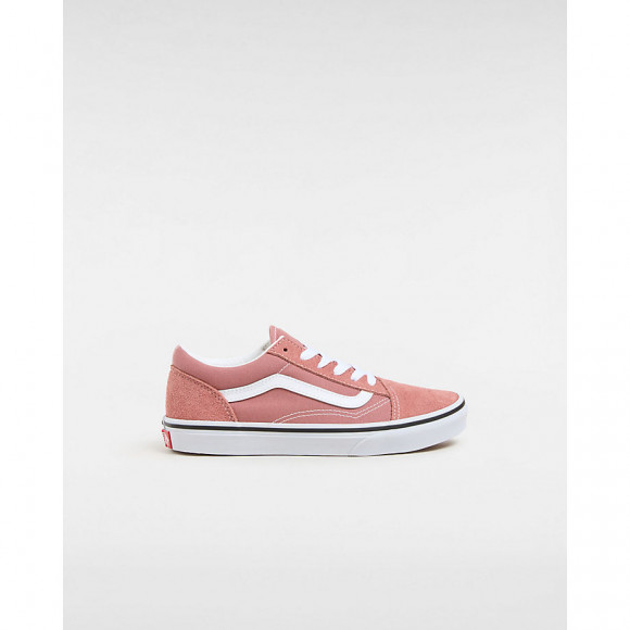 VANS Youth con Theory Old Skool Shoes (8-14 Years) (con Theory Withered Rose) Youth Pink - VN0A4UHZCHO