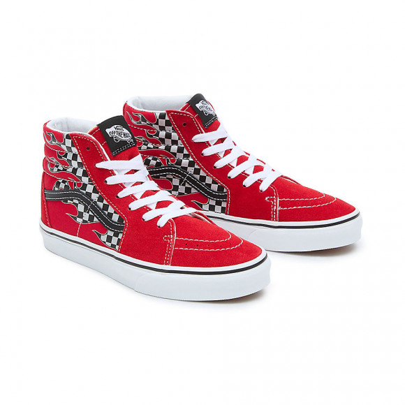 Sneakers aus Stoff Vans Classic Slip-On VN0A5AO83I61 Leopard Black Truewhite - VANS Zapatillas De Niños Reflective Check Sk8 - 14 Años) (racing Red) Youth Rojo - (8