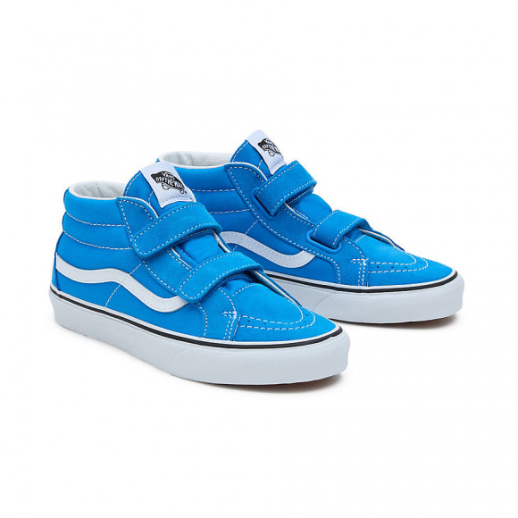 VANS Youth Sk8-mid Reissue Hook And Loop Shoes (8-14 Years) (brilliant Blue) Youth Blue - VN0A4UI51SI