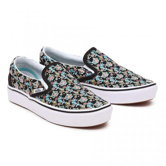 VANS Youth Vans X Project Cat Comfycush Slipon Shoes (814 Years