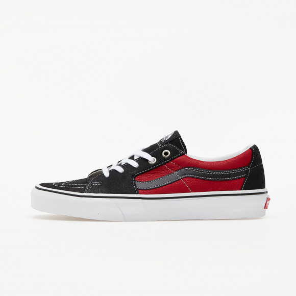 Vans Sk8-Low (Leather) Black/ Chilli Pepper