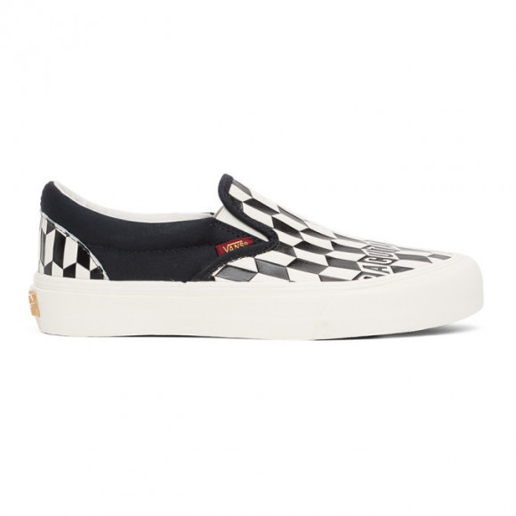 Vans Black and White Baractua Edition Classic Slip-On Sneakers - VN0A4UX40GD