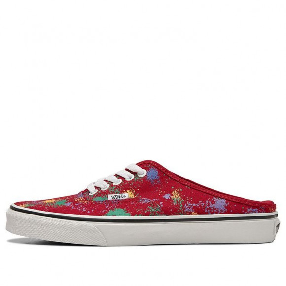 Vans Authentic Breathable Wear-resistant Non-Slip Low Tops Casual Skateboarding Shoes Unisex Red Skate Shoes VN0A54F7AXM - VN0A54F7AXM