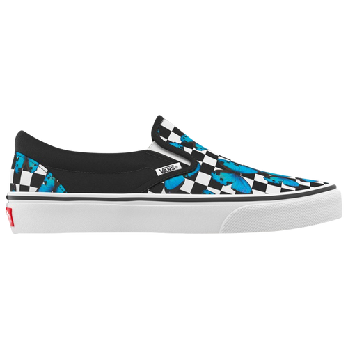 vans shoes black and blue for girls